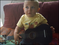 He wants to play ukulele